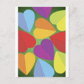 Colorful Hearts-Briefkaart Briefkaart (Voorkant)