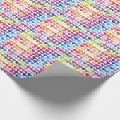 Colorful Hearts Design Cadeaupapier (Hoek)