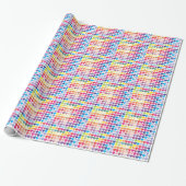 Colorful Hearts Design Cadeaupapier (Uitgerold)