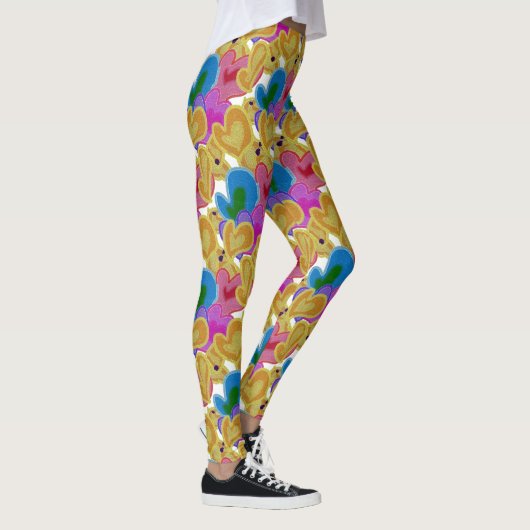 Colorful Hearts Design Leggings (Rechts)