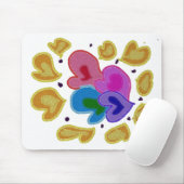 Colorful Hearts Design Muismat (Met muis)
