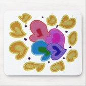 Colorful Hearts Design Muismat (Voorkant)