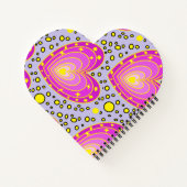 Colorful Hearts Design Notitieboek (Achterkant)