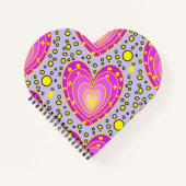 Colorful Hearts Design Notitieboek (Voorkant)