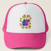 Colorful Hearts Design Trucker Pet (Voorkant)