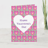 Colorful Hearts Design Valentijnsdag Feestdagen Kaart (Voorkant)