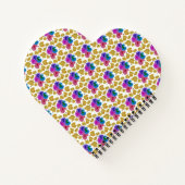 Colorful Hearts Design Valentijnsdag Notitieboek (Achterkant)
