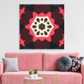 Colorful Hearts Design Wrapped Canvas Afdruk (Insitu (Woonkamer))