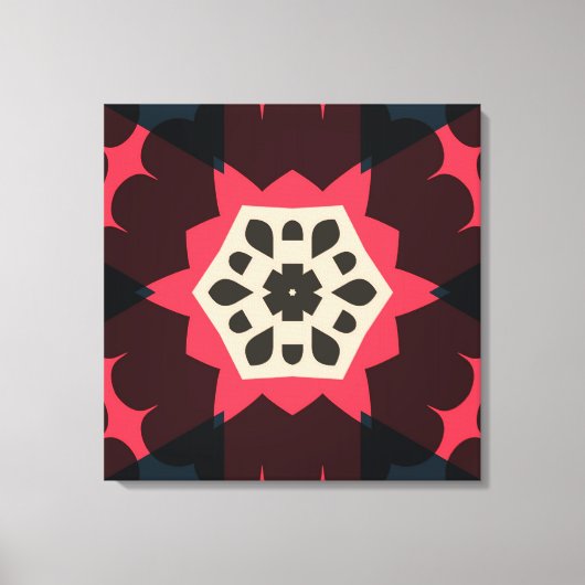 Colorful Hearts Design Wrapped Canvas Afdruk (Voorkant)