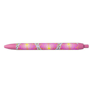 Colorful Hearts Design Zwarte Inkt Pen