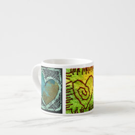 Colorful Hearts Espresso Mok