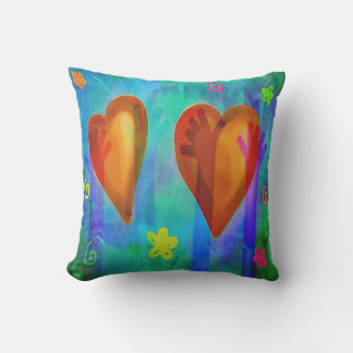 Colorful Hearts for Moederdag Kussen