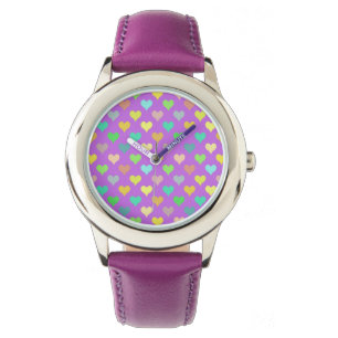 Colorful Hearts Girl Watch Horloge