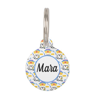 Colorful Hearts Nursing Stethoscoop ID Label Huisdierpenning