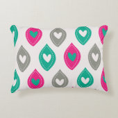 Colorful Hearts Patroon Accent Kussen (Voorkant)