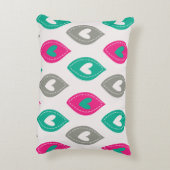 Colorful Hearts Patroon Accent Kussen (Achterkant (Verticaal))