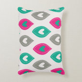 Colorful Hearts Patroon Accent Kussen (Voorkant(Verticaal))