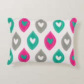 Colorful Hearts Patroon Accent Kussen (Achterkant)