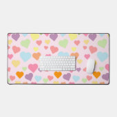 Colorful Hearts Patroon Bureaumat (Keyboard & Muis)
