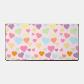 Colorful Hearts Patroon Bureaumat (Voorkant)