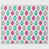 Colorful Hearts Patroon Cadeaupapier (Vlak)