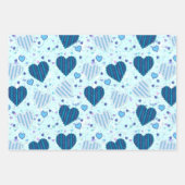 Colorful Hearts Patroon Inpakpapier Vel (Voorkant)