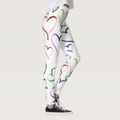 Colorful Hearts Patroon Leggings (Rechts)