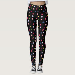 Colorful Hearts Patroon Leggings