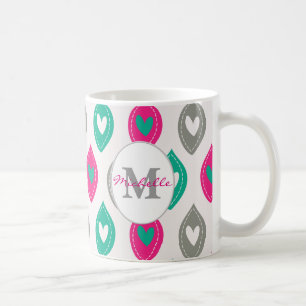 Colorful Hearts Pattern Gepersonaliseerd Koffiemok