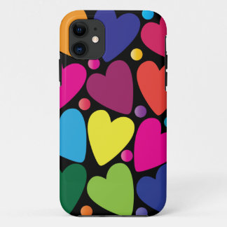 Colorful Hearts Phone Case