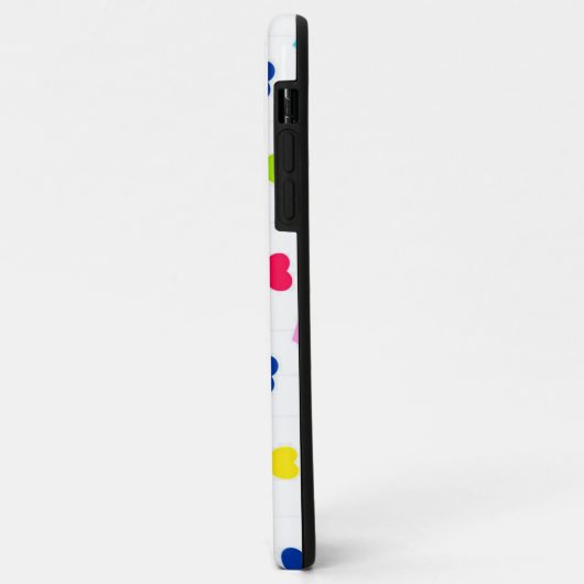 Colorful Hearts Phone Case (Achterkant/links)