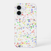 Colorful Hearts Phone Case iPhone 16 Hoesje (Achterkant)