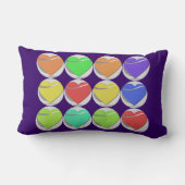 Colorful Hearts Pillow Kussen (Achterkant)