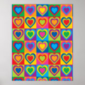 Colorful Hearts Poster (Voorkant)
