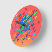 Colorful Hearts  Ronde Klok (Hoek)