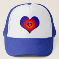 COLORFUL HEARTS, rood blauw