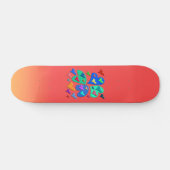 Colorful Hearts Skateboard Deck (Horizontaal)