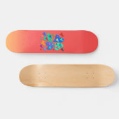 Colorful Hearts Skateboard Deck (Horizontaal)