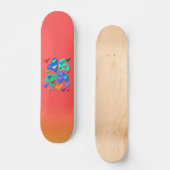 Colorful Hearts Skateboard Deck (Voorkant)