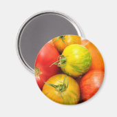Colorful Heirloom Tomaten Magneet (Voorkant / Achterkant)
