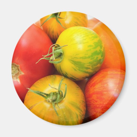 Colorful Heirloom Tomaten Magneet (Voorkant)