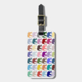 Colorful Herd Bagagelabel (Voorkant verticaal)