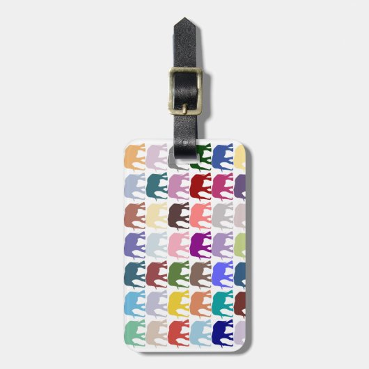 Colorful Herd Bagagelabel (Voorkant verticaal)