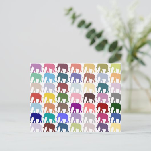 Colorful Herd Briefkaart (Staand voorkant)