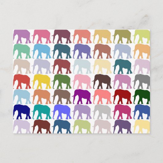 Colorful Herd Briefkaart (Voorkant)