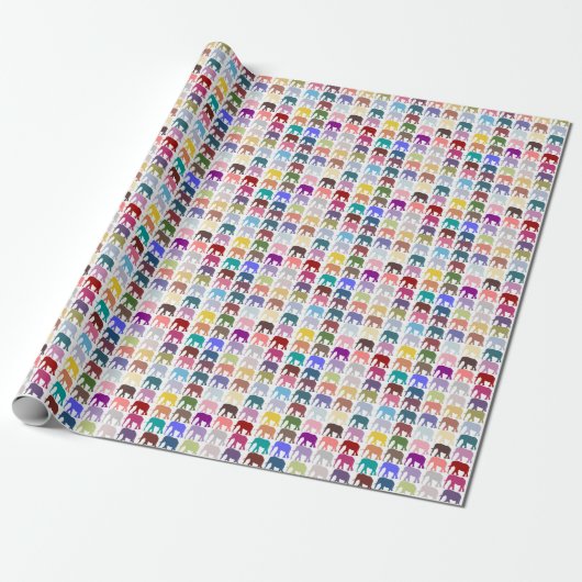 Colorful Herd Cadeaupapier (Uitgerold)