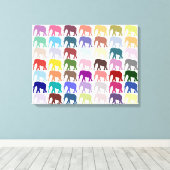 Colorful Herd Canvas Afdruk (Insitu (Houten vloer))