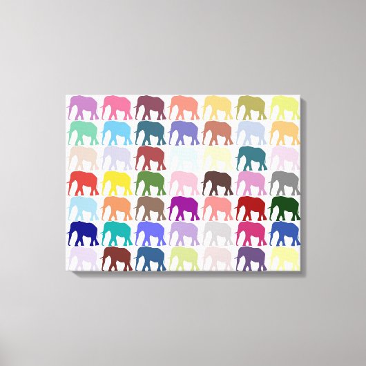 Colorful Herd Canvas Afdruk (Voorkant)
