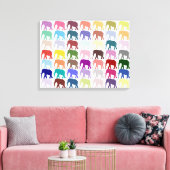 Colorful Herd Canvas Afdruk (Insitu (Woonkamer))