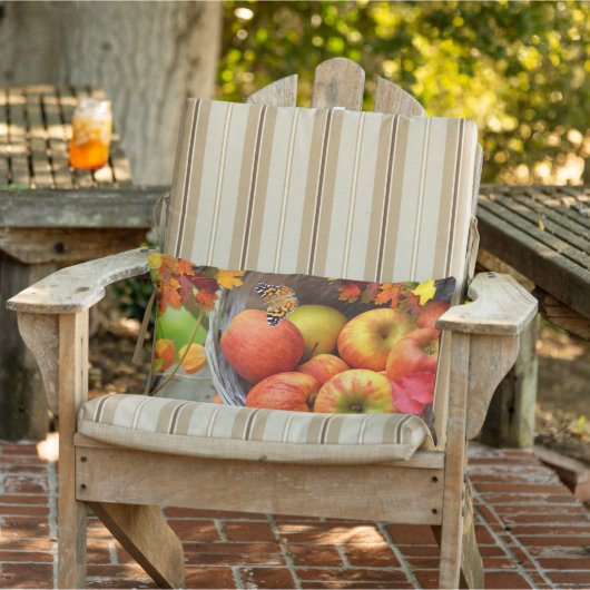 Colorful Herfst Apple Basket Cushion Buitenkussen (Stoel)